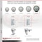 Service Caster 6 Inch Gray Polyurethane Wheel Swivel 7/8 Inch Square Stem Caster SCC SCC-SQ20S614-PPUB-GRY-78 - alternate 3